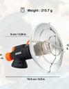 Camping Heater Portable Stainless Steel Fireplace for Winter Outdoor Stove Hiking Gas Burner Heating Survival Equipment