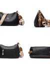 Cowhide Crossbody Bag  Straps Tote Lady Shoulder Bags Leather Messenger Bag