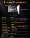 KODAK USB3.2 Flash Drive K113 Metal Pendrives High Speed 140MB/s 32GB 64GB 128GB MINI Key Pen Drive for Car Laptop
