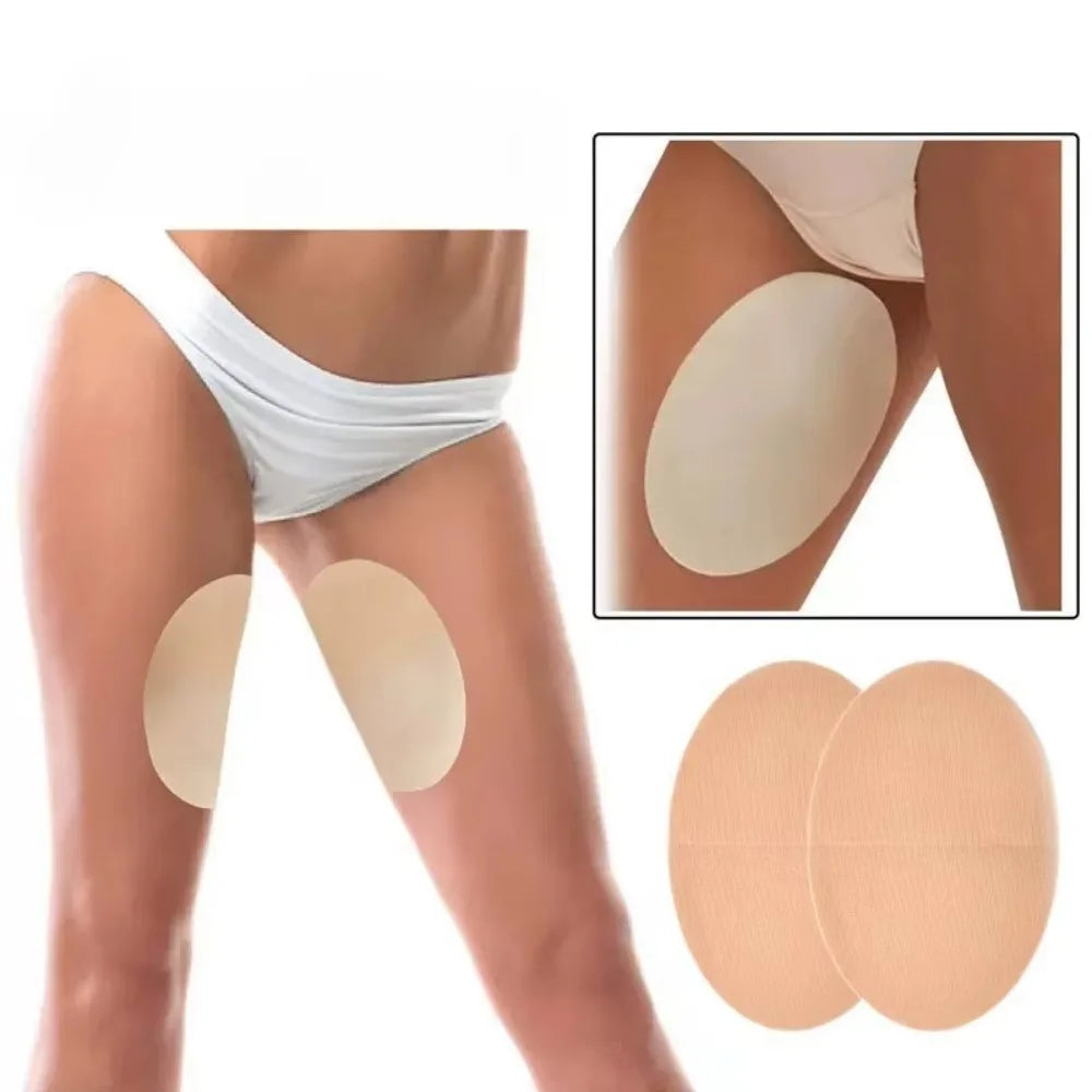 10Pcs Anti-Chafing Thigh Pads Non-woven Self-Adhesive Anti-Friction Thigh Stickers Waterproof and Breathable for Men Women