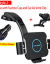 Dual Coil Fold Screen Car Wireless Charger For Samsung Galaxy Z 4 3 Fold Flip iPhone 15 14 Fast Phone Charging Vent Mount Holder