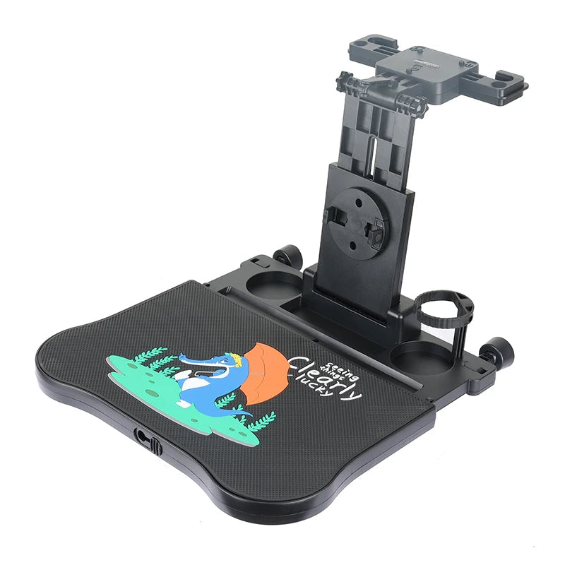 Car Back Seat Tray Table-Stable Auto Backseat Food Trays Desk for Rear Passenger Road Trip Eating & Work, Multifunctional Adjust