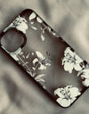 Transparent Lily Flower Floral Case For iPhone 16 15 14 Pro Max 14 Plus Mini Acrylic Clear Funda Cover