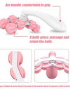 Y-shaped 8-bead massager Hand Held Massager Massager Roller for Hand Muscle Back Neck Foot Shoulder Leg Pain Relief Massage Tool