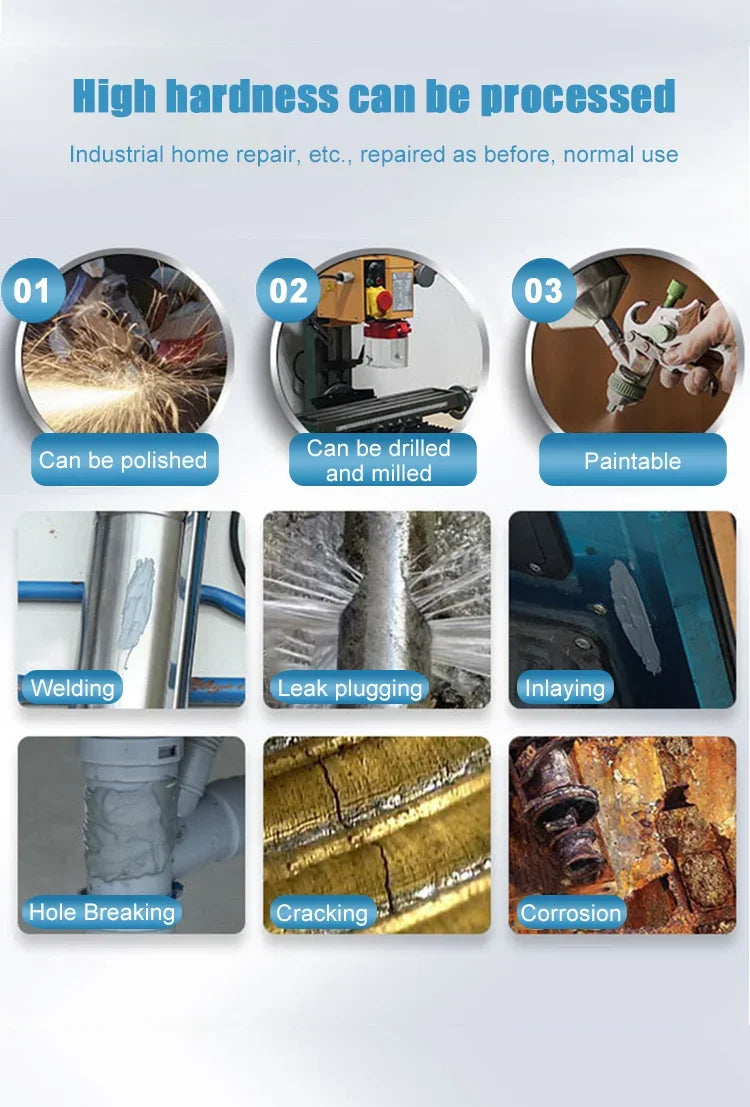 Cold Welding Metal Repair Glue – Heat-Resistant High-Strength AB Epoxy Resin Adhesive