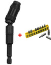 1/4"Hex Magnetic Pivoting Drill Bit Quick Change Drive Guide Drill Pivoting Bit Holder for Tight Spaces Magnetic Bit Tip Holder