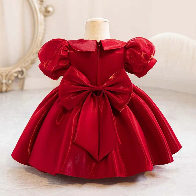 Luxury Princess Dress for Girls - Premium Fluffy Tulle Ball Gown Flower Girl Wedding Dress + Birthday Party Gown