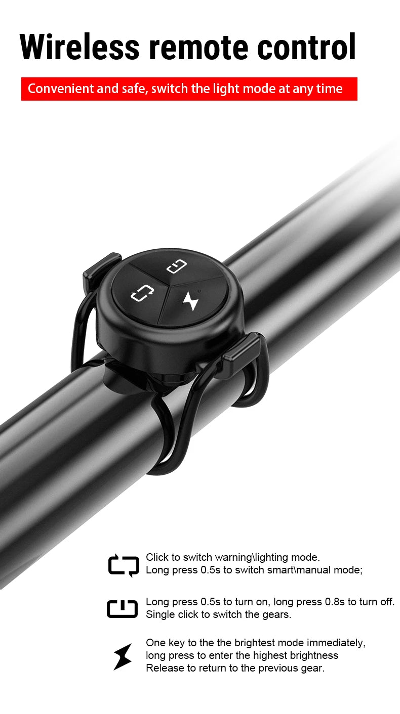 CL1600LM Bicycle Light 5000mAh Bike Light IPX6 Flashlight Aluminum Front Lamp Type-C Charging MTB Road Cycling Headlights