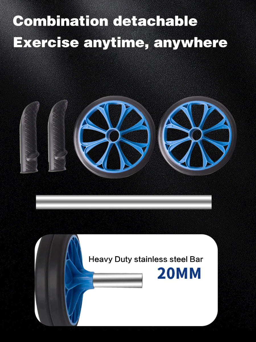 Ab Roller Wheel, Abs Workout Equipment for Abdominal & Core Strength Training, Exercise Wheels for Home Gym, Fitness Equipment