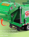 1:24 Scale Watering Cement Dump Trucks Model Garbage Truck Toy Car Sound Light Doors Opened Engineering Vehicles  Gifts