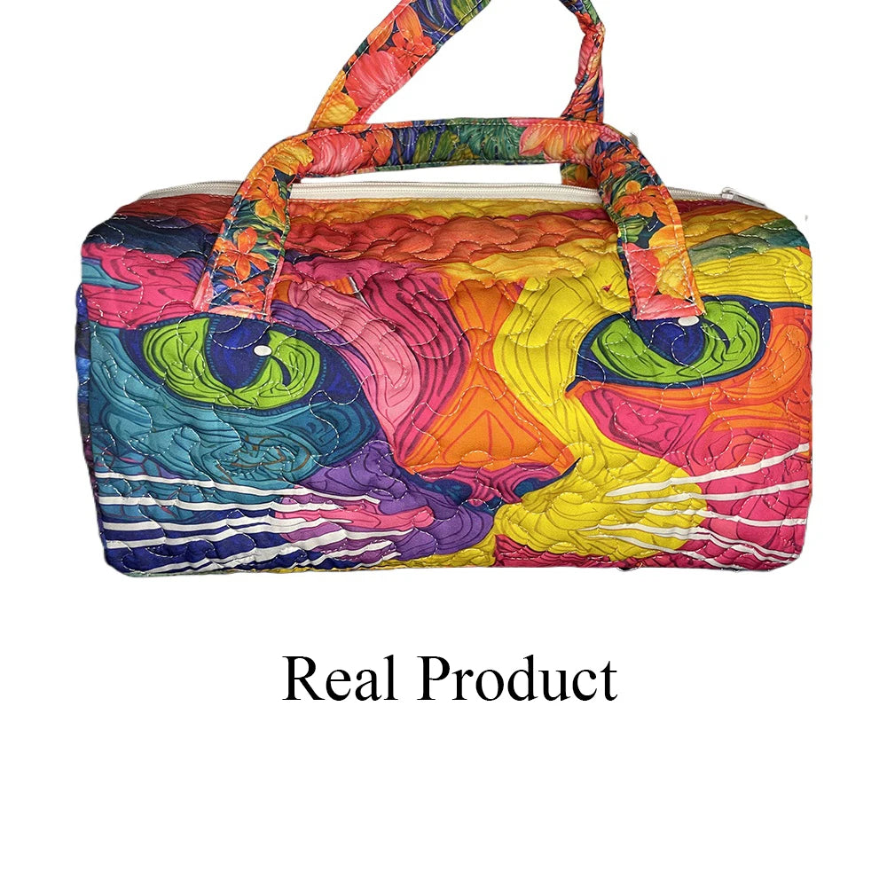 3D Quilted Africa Travel Bag for Women Boho Weekender Bag with African Women Map Print Carry on Luggage Unique Festival Bags