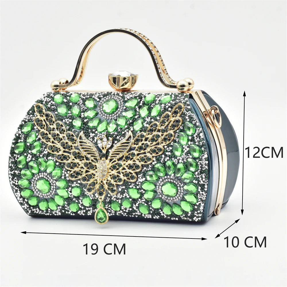 Italian Women Wedding Shoes and Bag Set Decorated with Rhinestone Women Shoe Size 43 Shoes for Women 2025