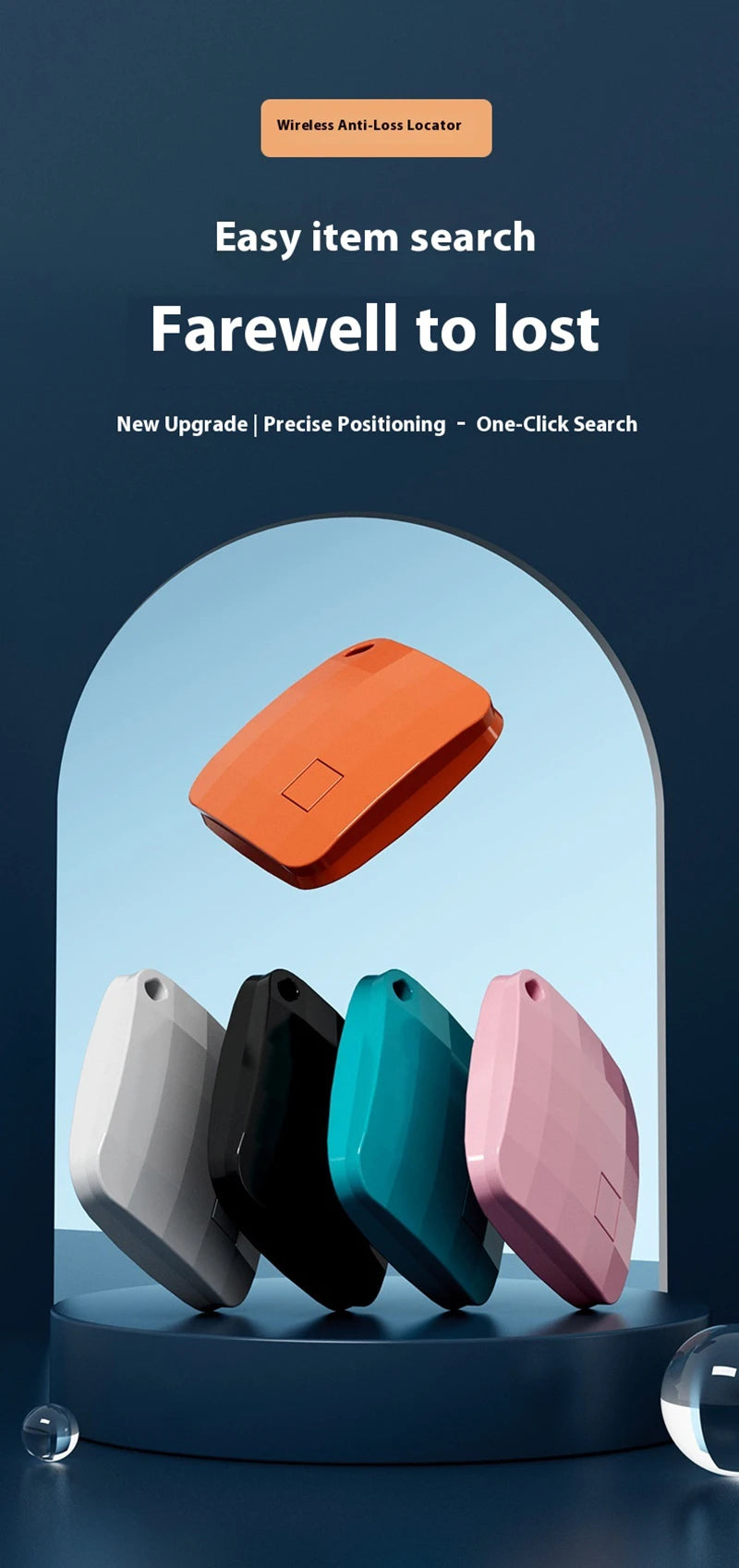 Mini Tracker Global Positioning Device Real Time Global Positioning Long Battery Life Modern Anti Loss Tag For Pets  Elderly