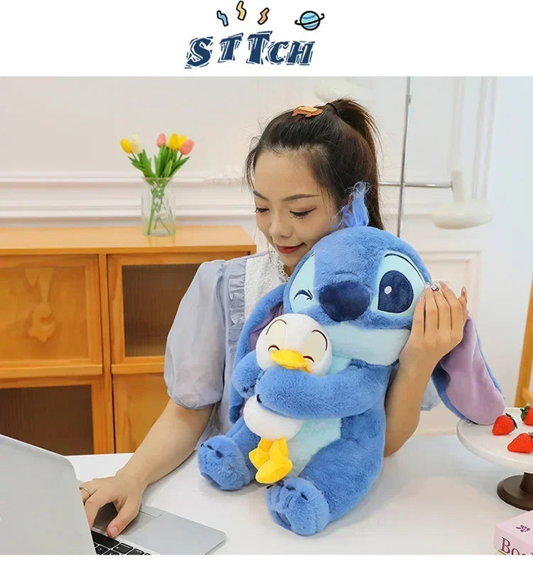 Disney Plush Doll Stitch Lilo Doll Cute Duck Stitch Plush Stuffed Toy Christmas 's Birthday Gift Kawaii Decoration Toys
