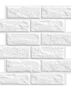 10pcs 3D Faux Brick Peel and Stick Wall Panel Farmhouse Self-adhesive Tile Sticker Mold Water Resistant 30cm X 30cm