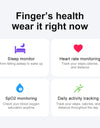 R02 Smart Ring Military Grade Titanium Steel Shell Health Monitoring IP68 & 3ATM Waterproof Multi-sport Modes