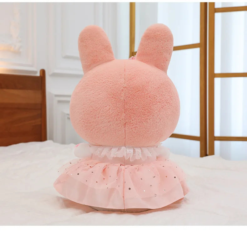 70cm Sanrio Kawaii Kuromi Plush Toy in Princess Tulle Skirt Melody Stuffed Doll Kids Birthday Xmas Gift Cute Pillow for Children