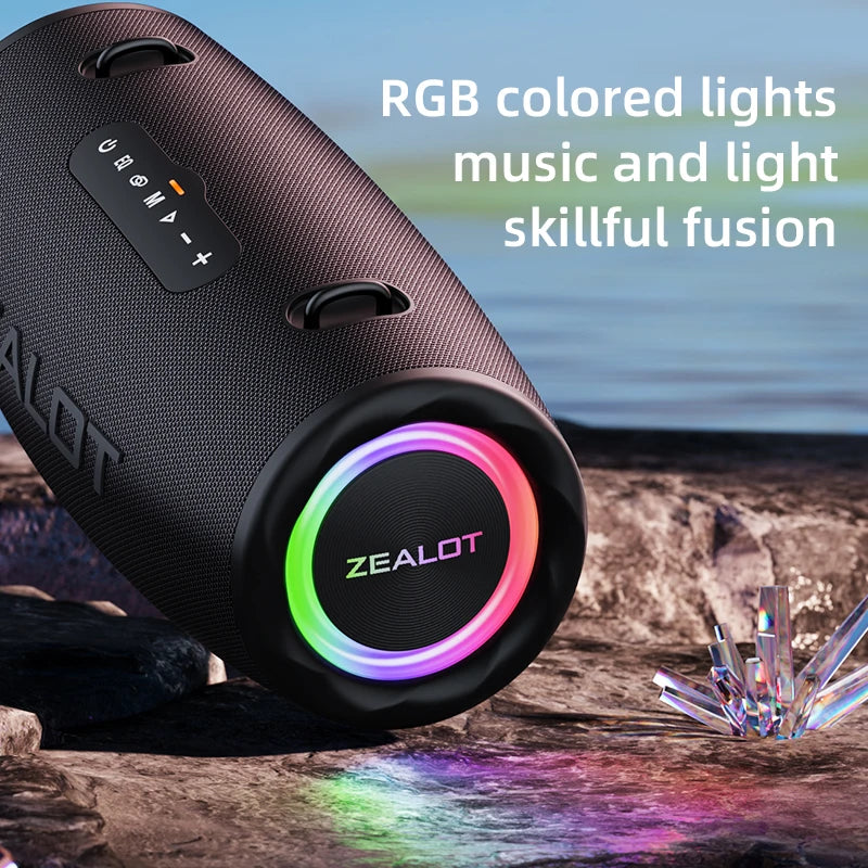 Outdoor Portable Wireless Bluetooth Speaker 80W High Volume Subwoofer Sound Performace IPX6 Waterproof Camping