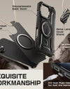 For iPhone 16 Case 6.1" 2024 UB Mag XT Heavy Duty Rugged Strong Magnetic Phone Case with Camera Cover Kickstand