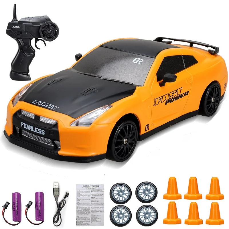2.4G Drift Rc Car 4WD RC Drift Car Toy Remote Control GTR Model AE86 Vehicle Car RC Racing Car Toy for  Christmas Gifts