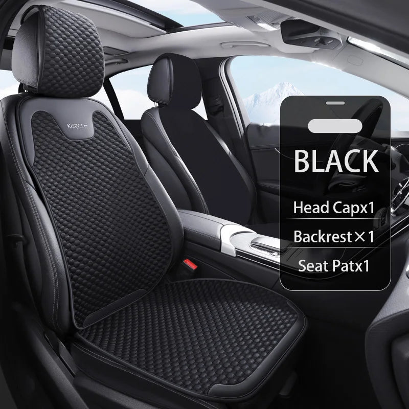 Summer Ice Silk Car Seat Covers Universal Front Rear Car Seat Cushion Auto Protect Mat Cooling Breathable Anti-slip Car Cover