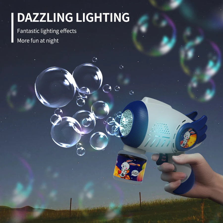 Cartoon Shape Fully Automatic Continuous Foaming Handheld Electric Bubble Gun (Battery And Bubble Liquid Not Included)