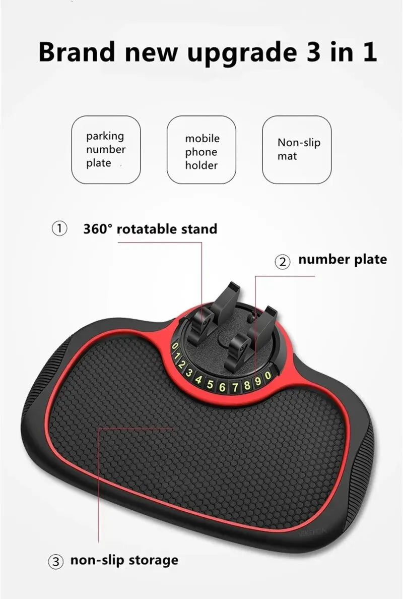 MultiFunction Car Anti-Slip Mat Auto Phone Holder Non Slip Sticky Anti Slide Mobile Phone Mount Silicone Dashboard Car Pad Mat