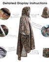 3 In 1 Outdoor Military Waterproof Men Raincoat Women Awning From The Rain Motorcycle Rain Poncho Picnic Mat