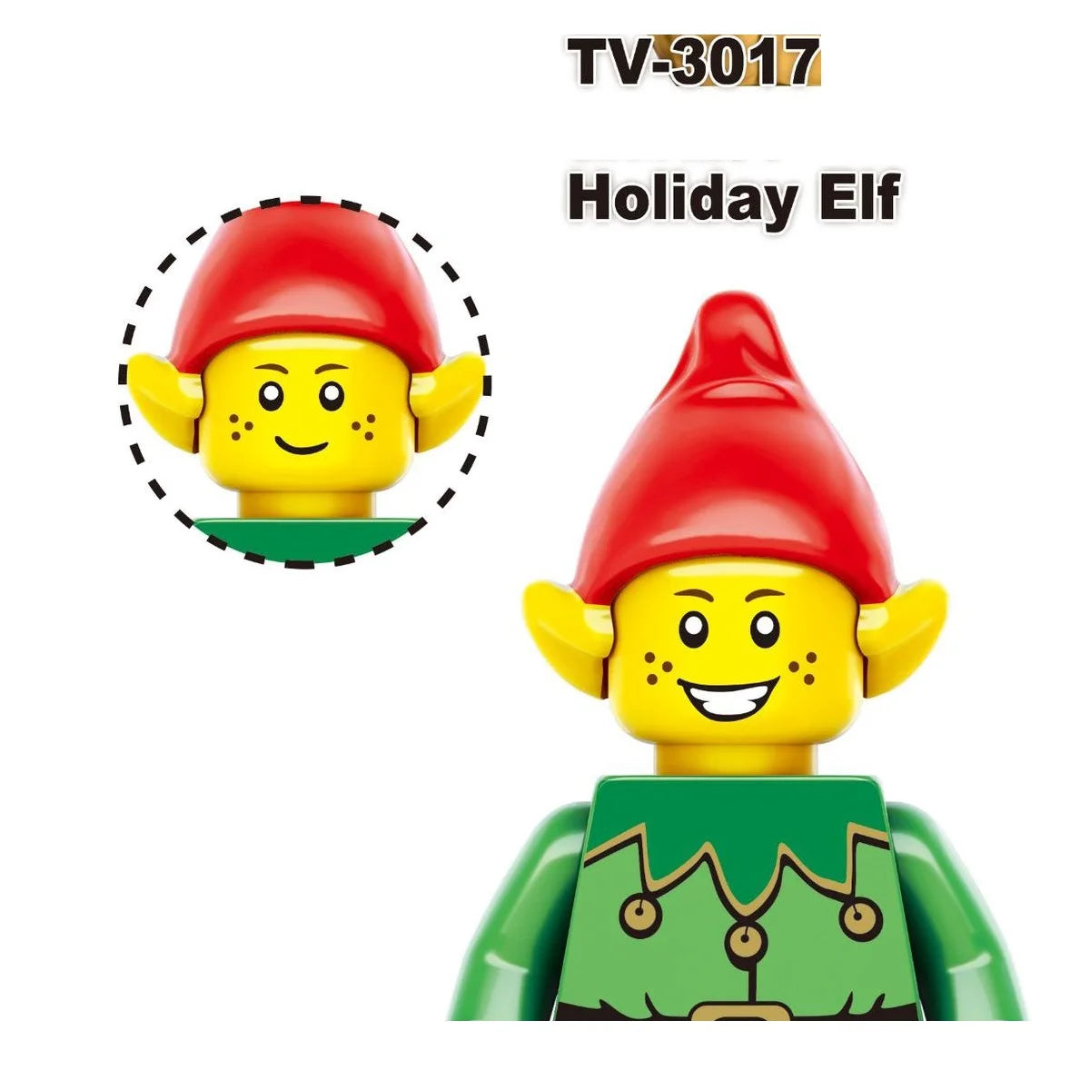 Christmas Gift Elf Santa Claus Building Blocks Mini Action Figure Toys
