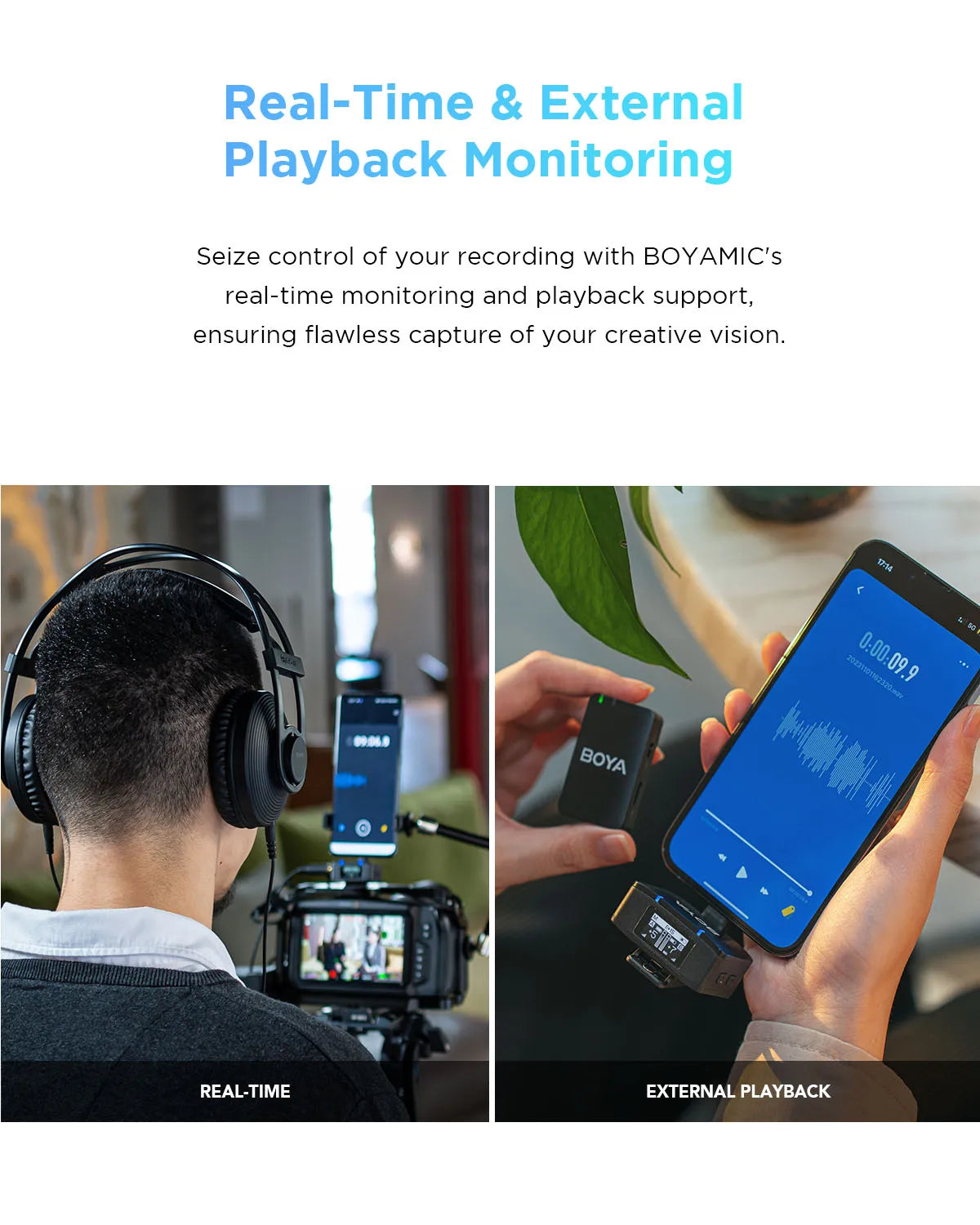 MIC All-in-One Wireless Lavalier Microphone for iPhone Android DSLR Cameras Gaming Live Streaming Vlog Video Recording