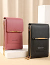 Touch Screen Mobile Phone Purse Soft Leather Shoulder Bag Female Handbags Cheap Small Wallet Crossbody Bags