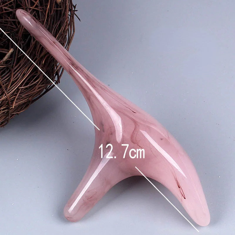 Resin Guasha Scraping Massage Scraper Face Neck Skin Massager Acupuncture Gua Sha Board Acupoint Face Eye Care SPA Massage Tool