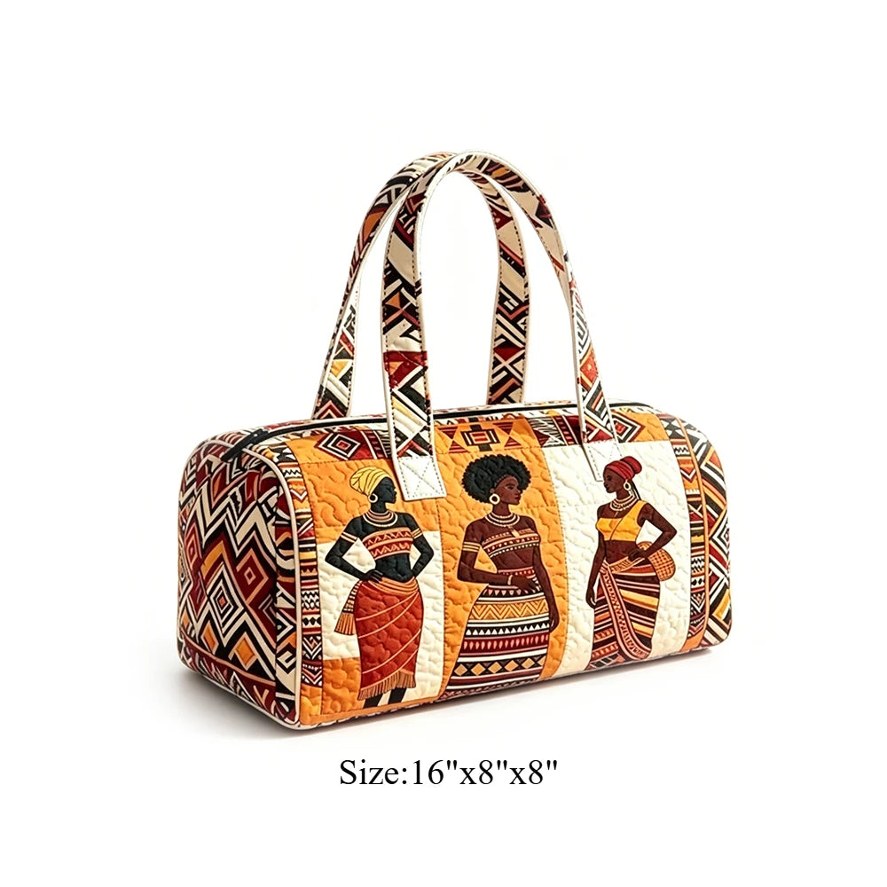 Quilted Duffel Bag Weekender Bag Cute Cat Tropical Floral Print Carry On Luggage Lightweight Bags for Beach Vacation Party Sport