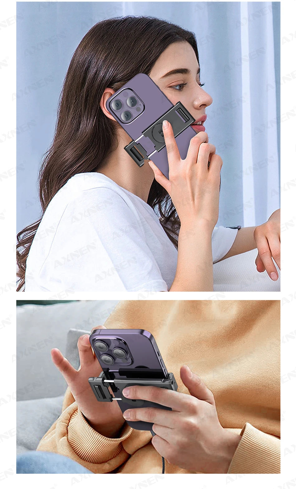P02 360 Rotation Follow-up Gimbal Stabilizer Monopod Desktop Tracking Gimbal with Remote for Phone Live Photography