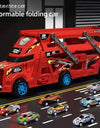 Kids Truck Deformation Transporter Car Toys Models Cars Educational Model Toys for Boys Girls Birthday Christmas Gift