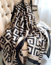 Silk Soft Scarf Women Stylish Print Long Shawl Handkerchief Summer Elegant Travel Wrap Hot