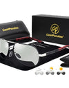 Photochromic Polarized Aviation Sunglasses for Men Anti Glare