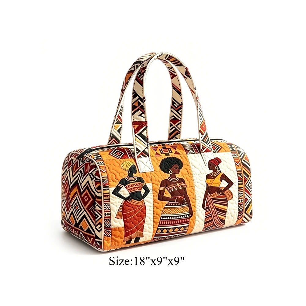 Quilted Duffel Bag Weekender Bag Cute Cat Tropical Floral Print Carry On Luggage Lightweight Bags for Beach Vacation Party Sport