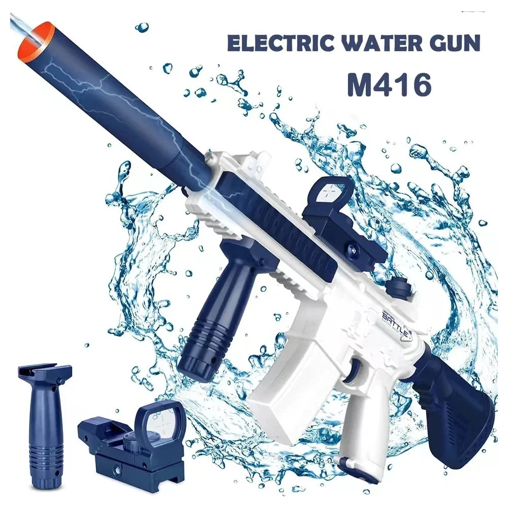 M416 Large Capacity Electric Water Gun Fully Automatic Shooting Rechargeable Water Blaster