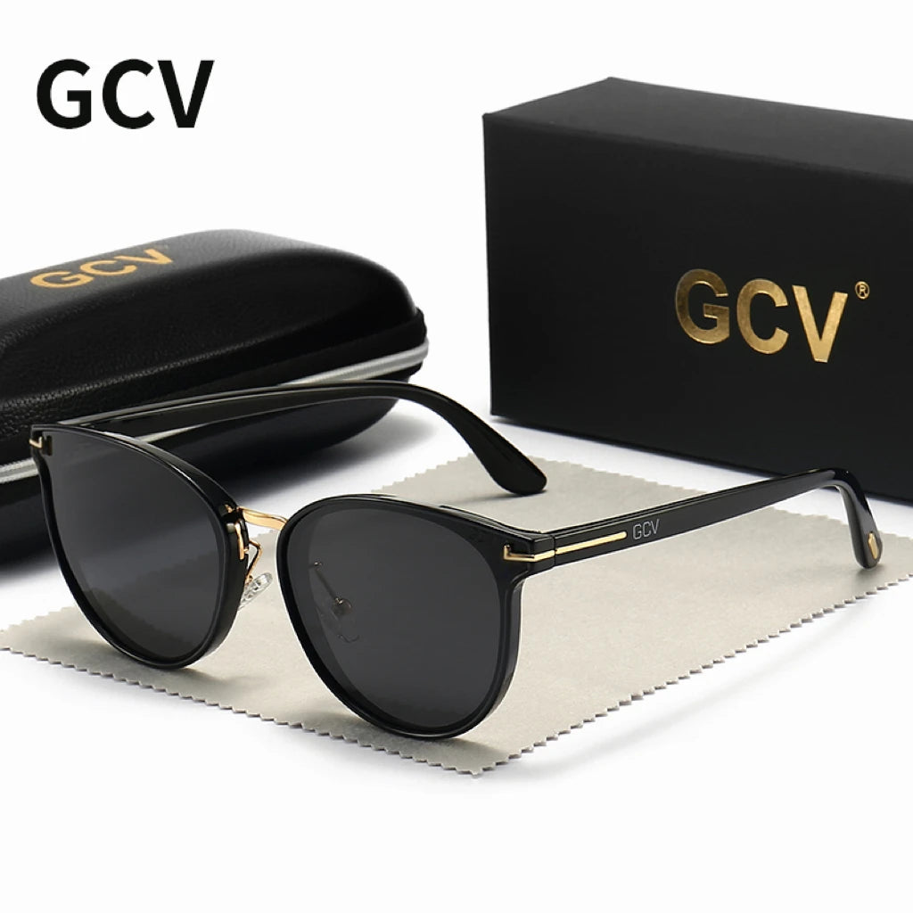 Cat Eye Polarized UV400 Fashion Sunglasses for Women Luxury Ultralight Frame Party Eyewear