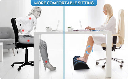 1Pc Foot Rest for Under Desk at Work-Ergonomic Design Foot Stool for Fatigue with Memory Foam,Non Slip Bead,Washable