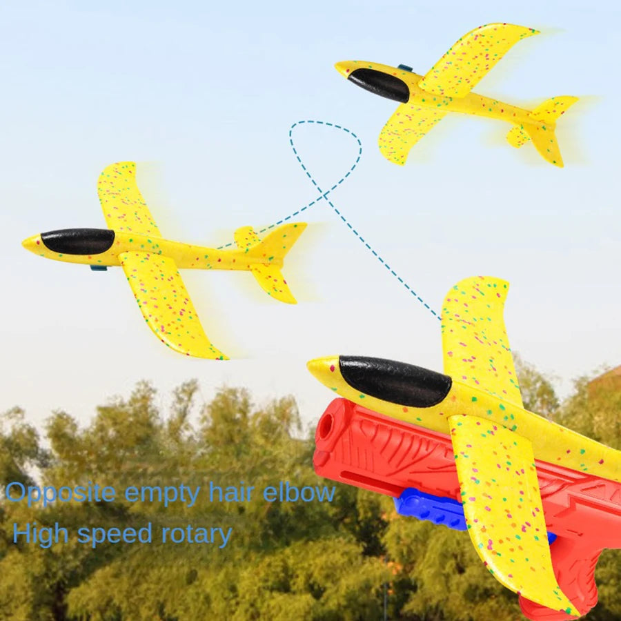 Foam aircraft launcher epp foam aircraft glider player catapult children catapult weapons aircraft shooting game toys