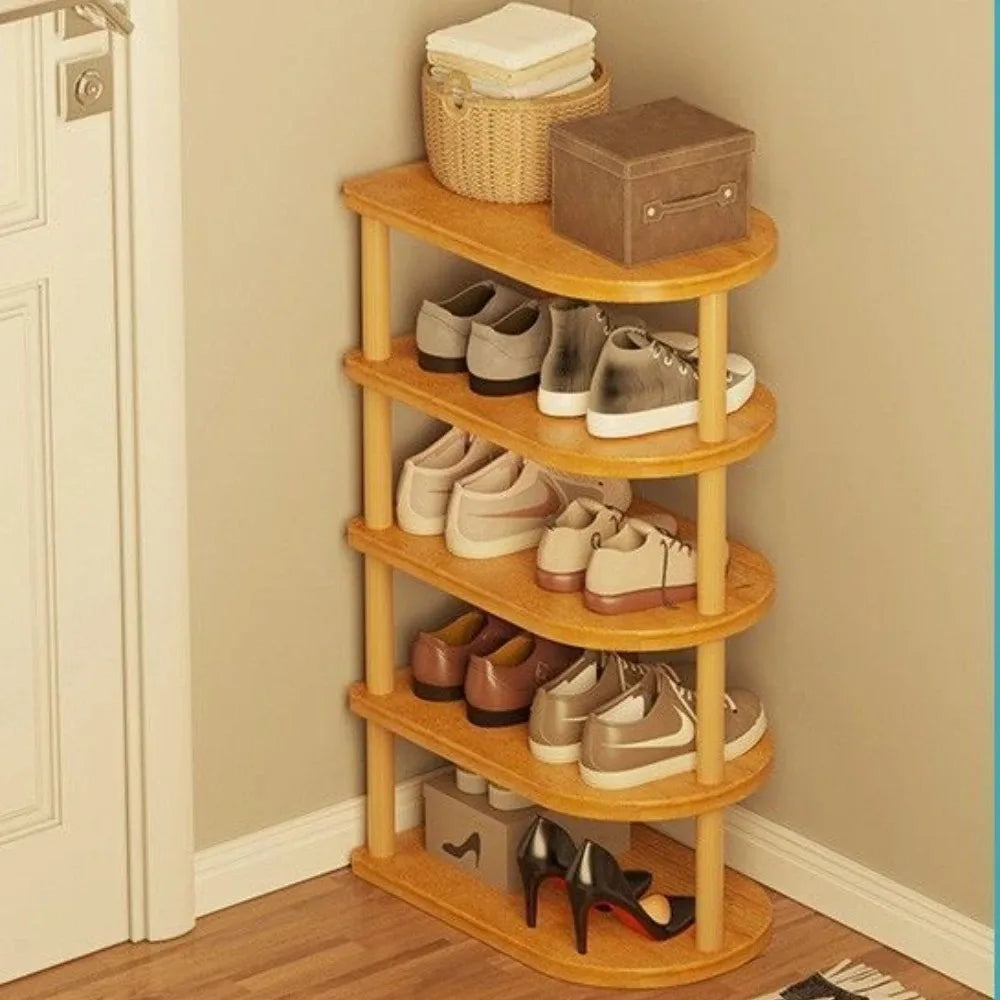 Wooden Multi-layer Shoe Rack Portable Shoe Cabinet Strong Load-bearing Capacit High-capacity Stable Durable Save Space Furniture