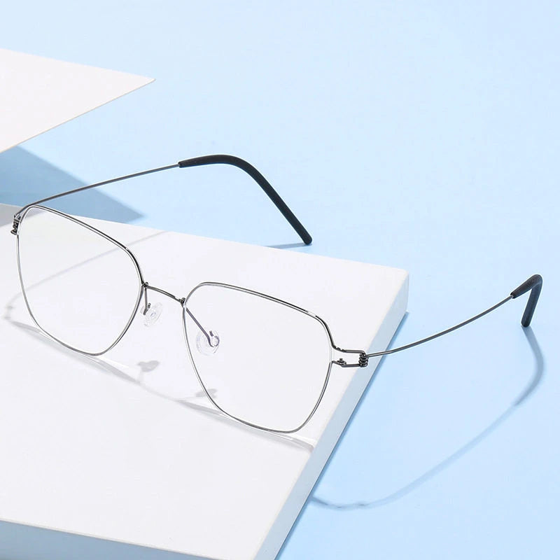 Polygon Titanium Screwless Ultralight Eyeglasses Frame