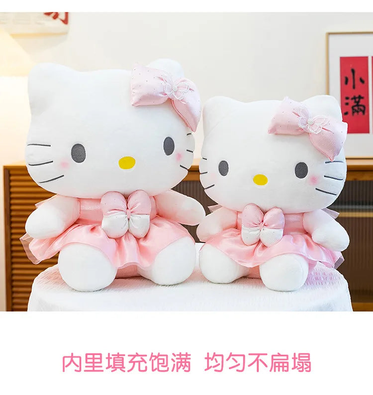 Kawaii 60cm Hello Kitty Stuffed Doll Sanrio Plush Toy Anime Dream Series Cute Girl Kids Birthday Gift Soft Sleeping Pillow