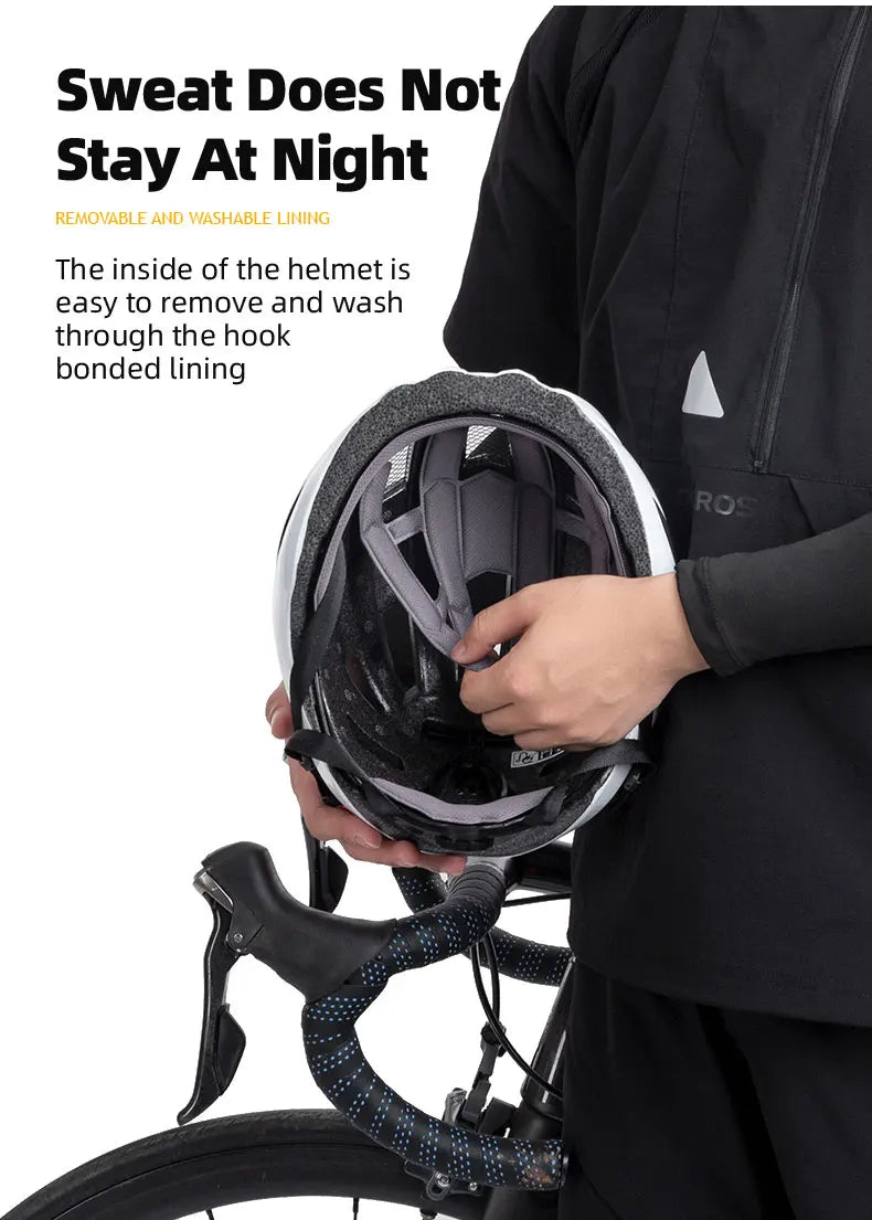 Bicycle Light Helmet MTB Road USB Warning Rear Light Cycling Helmet EPS PC Intergrally-molded Bike Helmet