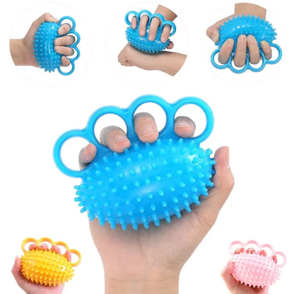 1Pcs Hand Grip Strengthener Finger Exerciser Ball for Patient Recovery Elderly Stroke Arthritis Therapy Anxiety Stress Relief