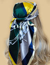 Retro Women Silk Scarf Bandanna Fashion Bohemian Pattern Square Hijab Lady Wrap Headband foulard muffler