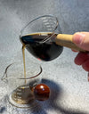 50/75/100/140ml Wood Handle Glass Espresso Measuring Cup Single Mouth Milk Jug Coffee Supplies Clear Kitchen Measure Mug