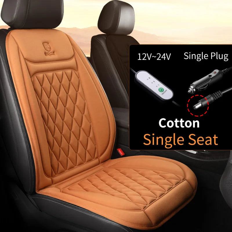12V 24V Heated Car Seat Cover Fast Heating Electric Car Seat Cushion